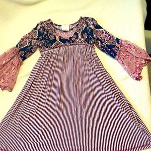 Like New PinkVanilla 3/4 Grls Dress Sz 10 fm Nordstrom Retail $99 Smoke/Pet Free